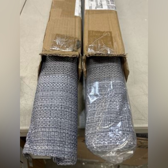 Madison Park Colm Basketweave Room Darkening Cordless Roman Shade Set of 2 27x62 - Picture 14 of 16